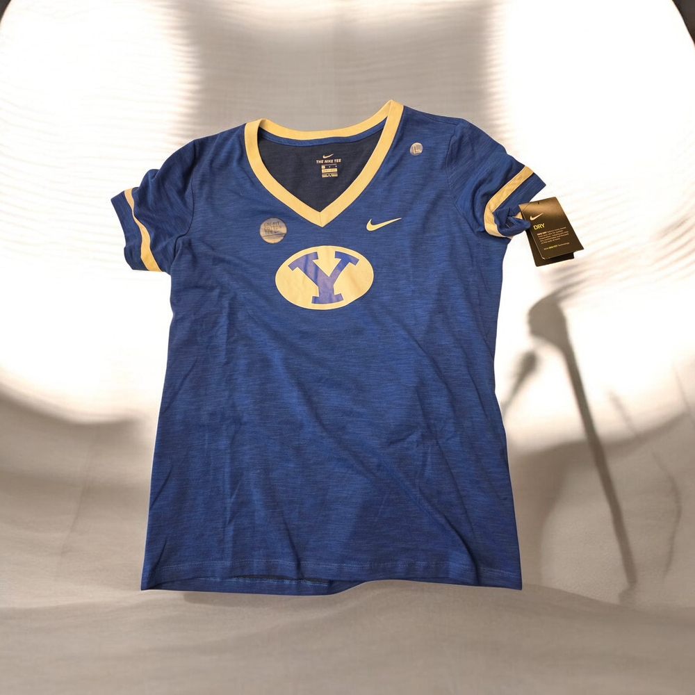 Nike Royal Blue and Gold V-Neck Jersey